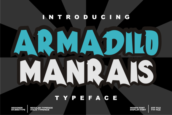Armadilo Manrais: Thick Display Font for Campaign Creators