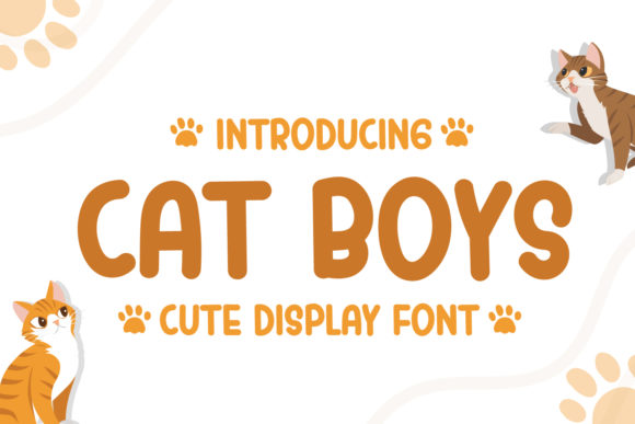 Cat Boys: A Friendly Display Font for Editorial Projects