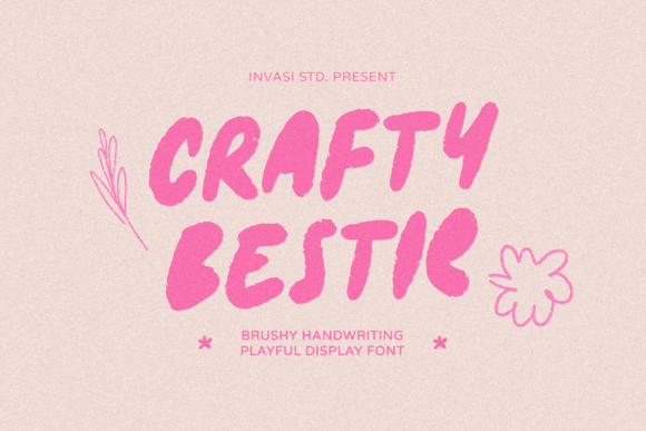 Crafty Bestie: A Friendly Display Font for Small Brands