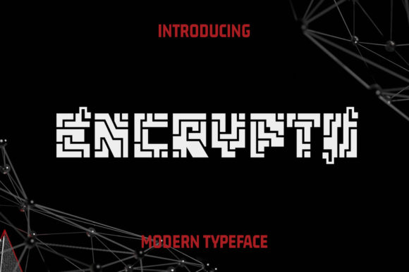 Encrypto: A Modern Display Font for Handmade Products