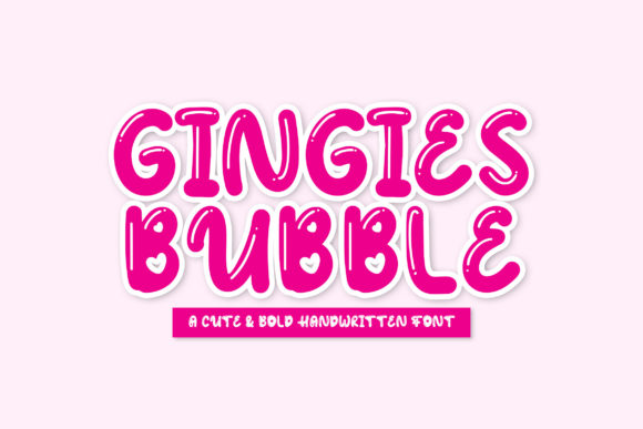 Gingies Bubble Font: Your Secret Weapon for Playful Branding