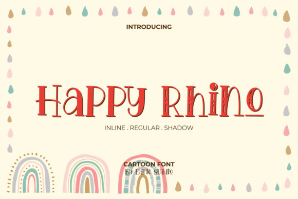 Happy Rhino: A Playful Display Font for Memorable Branding