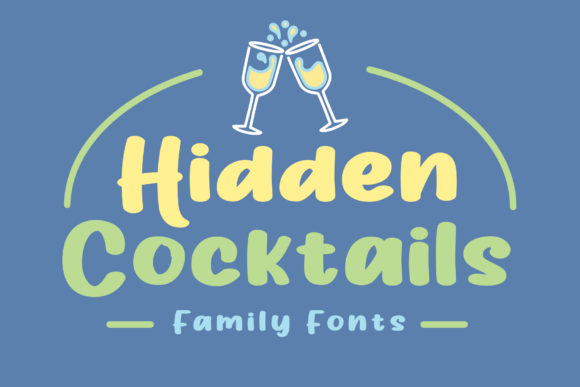 Hidden Cocktails: A Fun and Trendy Display Font for Modern Branding