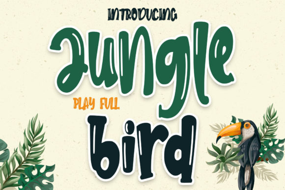 Jungle Bird Display Font for Minimalistic Web Design
