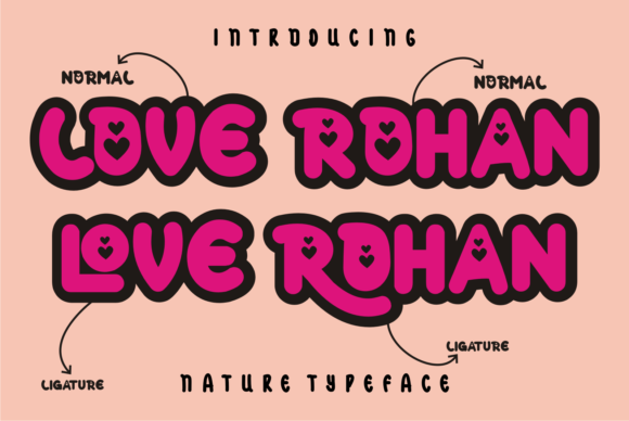 Love Rohan: A Trendy Display Font for Bold Branding