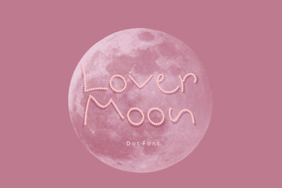 Lover Moon: A Unique Display Font for Handmade Creations