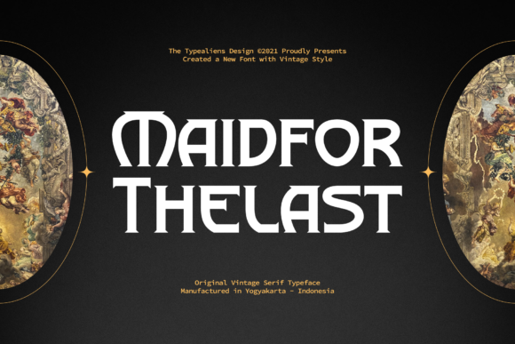 Maidfor Thelast: A Bold Display Font Crafters Love