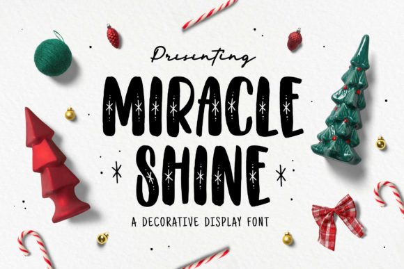 Miracle Shine Display Font for Charming Product Labels and Branding