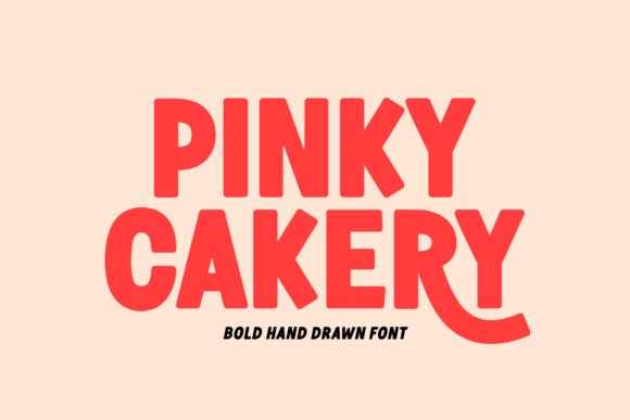 Pinky Cakery: A Cheery Hand-Drawn Display Font for Makers