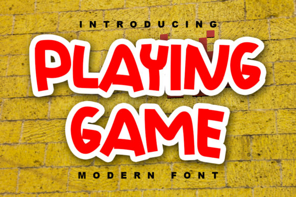 Playing Game: A Bold Display Font for Friendly Brands