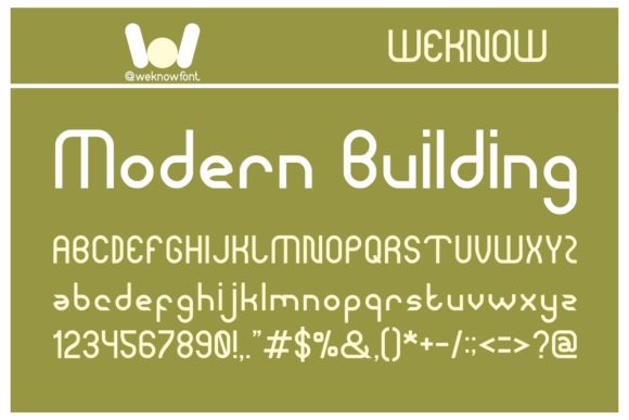 Reviewing Modern Building: A Display Font for Clear Branding