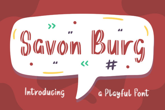 Savon Burg Font: Playful Typography for Your Business Brand
