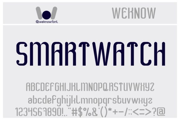 Smart Watch Display Font for Bold Campaign Headlines