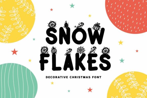 Snow Flakes: A Charming Display Font for Editorial Design