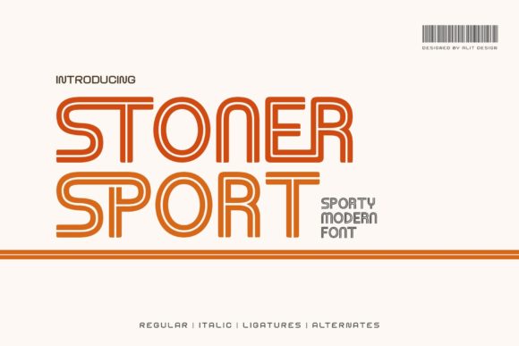 Stoner Sport: The Retro Display Font for Makers and Sellers
