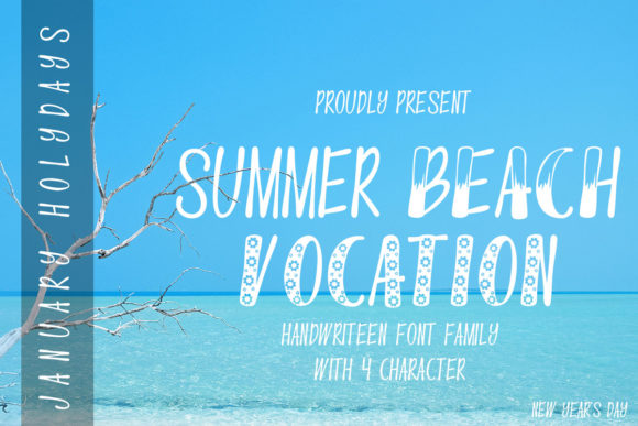 Summer Beach Vocation Font for Marketing Campaigns