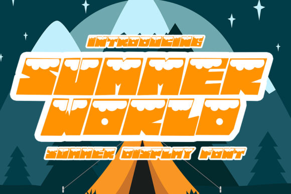 Summer World Display Font for Editorial and Blog Design
