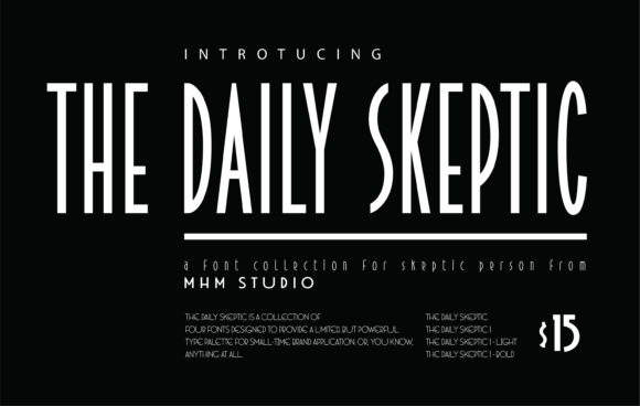 The Daily Skeptic Font for Polished Digital Design