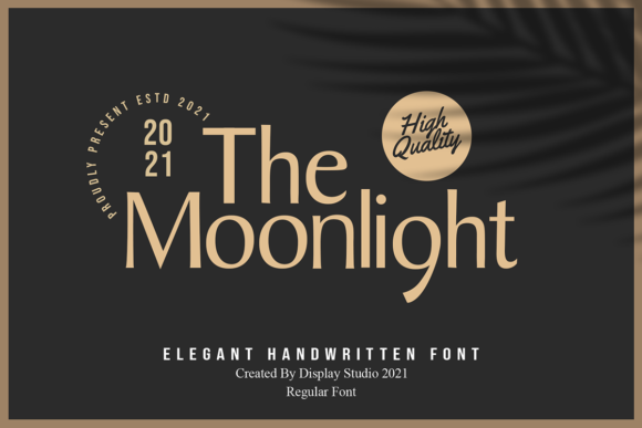 The Moonlight: An Elegant Handwritten Font for Designers
