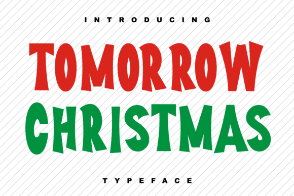Tomorrow Christmas: A Thick-Lettered Display Font for Standout Branding