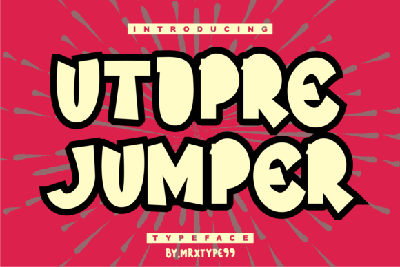 Utopre Jumper: A Thick-Letter Display Font for Makers
