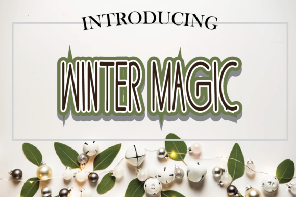 Winter Magic Font for Handmade Crafts and Product Design