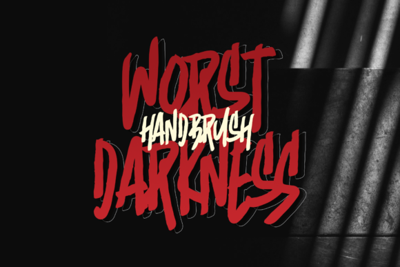 Worst Darkness Display Font for Horror Film and Game Campaigns